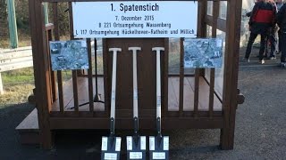 Wegberg 1 Spatenstich für die B221n und die L117n [upl. by Osnofla]