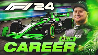 F1 24 Career Mode Part 2 Late Race Controversy [upl. by Atsedom]