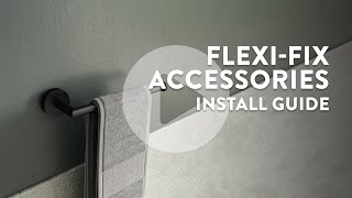 How to fit your Croydex FlexiFix™ Screw or Glue Wall Mounted Accessories  Installation Guide [upl. by Nehtiek187]