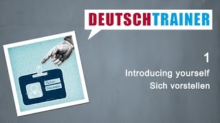 German for beginners A1A2  Deutschtrainer Introducing yourself [upl. by Alphonso676]