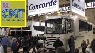 CMT Messe Stuttgart 2018 CONCORDE Reisemobile aus Leidenschaft  giant mobile homes [upl. by Notsnorb]