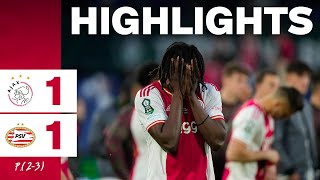 Highlights Ajax  PSV  KNVB Beker [upl. by Ia323]