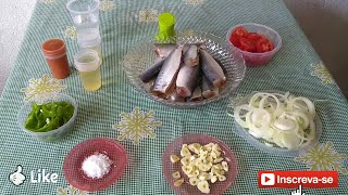 Sardinha na Panela de pressão muito saudável e nutritiva fonte de ômega 3 [upl. by Kameko]