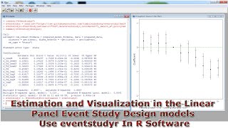 Estimation amp Visualization in the Linear Panel Event Study Design models Use eventstudyr R Software [upl. by Whitnell529]