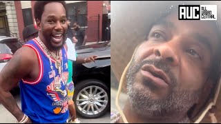 Jim Jones Looks Upset After Camron Pulls Up To His Hood In A New Lambo [upl. by Reed]