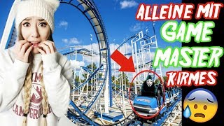 ALLEINE in ACHTERBAHN und RIESENRAD GESCHICKT vom GAME MASTER 1 TAG Challenge [upl. by Tobye800]