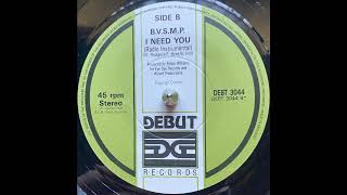 BVSMP  I Need You Radio Instrumental 1988 [upl. by Salina]