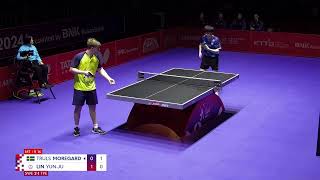 Truls Moregard vs Lin Yun Ju  ITTF World Team Championships Finals Busan 2024 [upl. by Monney500]