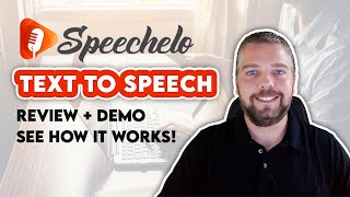 Speechelo Review Speechelo Text To Speech TTS Software [upl. by Anaujal855]