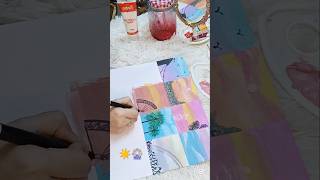 Sunset Mood board Painting  Mood board  Day 7 art sunset painting shorts youtubeshorts [upl. by Fatsug]