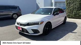 2024 Honda Civic Platinum White Pearl BlkBlack madera Visalia Fresno Financing Clovis Used stock S [upl. by Lleznol]