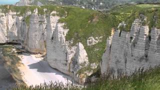 Etretat Falaises Seine Maritime Normandy France [upl. by Atinrahc]