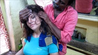 Worlds Greatest Head Massage 19  Eliana ASMR Barber meets Baba the cosmic Barber [upl. by Ahsenal]