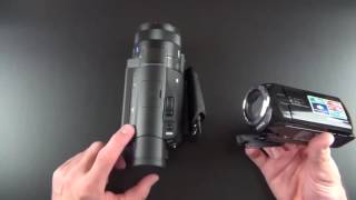 Sony Handycam FDRAX100b 4k Ultra HD Camcorder Review and Unboxing [upl. by Kale459]