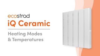 Ecostrad iQ Ceramic  Heating Modes amp Temperatures [upl. by Grenville705]