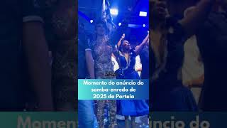 Momento do anúncio do sambaenredo de 2025 da Portela [upl. by Comras]