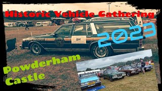 Powderham Castle HVG 2023 Classic car show [upl. by Ratep47]