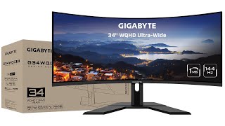 GIGABYTE G34WQC Gaming Monitor 19082023 [upl. by Ammamaria942]