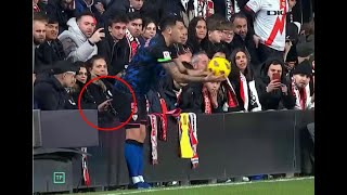 Lucas Ocampos sufre de agresión obscena por parte de fan [upl. by Pelson]