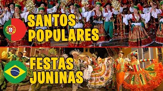 ORIGEM E HISTÃ“RIA DOS SANTOS POPULARES DE PORTUGAL E DAS FESTAS JUNINAS DO BRASIL ðŸ‡µðŸ‡¹ ðŸ‡§ðŸ‡· [upl. by Jerrilee]