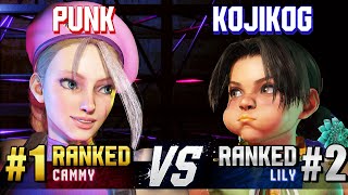 SF6 ▰ PUNK 1 Ranked Cammy vs KOJIKOG 2 Ranked Lily ▰ High Level Gameplay [upl. by Aserehc503]