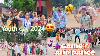 Dance🥳Youth day 2024Rajgangpur parish 🫶🏼snehaavlog1445 [upl. by Regor]