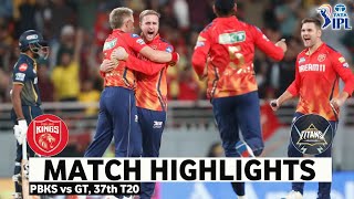 PBKS vs GT 37th Match IPL 2024 Highlights  IPL Highlights 2024  Cricket ipl 2024 highlights today [upl. by Flor]