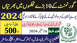 New Jobs In Pakistan 2024 Today  Latest Government Jobs in Pakistan 2024  New Jobs in Government [upl. by Tdnaltroc]