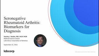 Seronegative Rheumatoid Arthritis Biomarkers for Diagnosis Webinar [upl. by Clough]