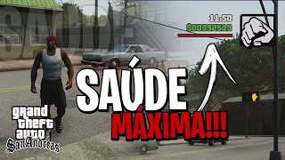 Como ter a SAÚDE MÁXIMA no GTA SAN ANDREAS  Edição Definitiva [upl. by Neffirg535]