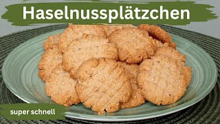 Super schnelle Haselnussplätzchen [upl. by Ahsyen]