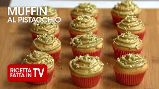 MUFFIN AL PISTACCHIO di Benedetta Rossi  Ricetta TV Fatto in Casa per Voi [upl. by Steward4]