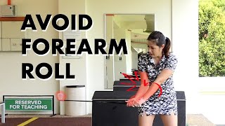 Avoid Forearm Roll  Golf with Michele Low [upl. by Timrek]