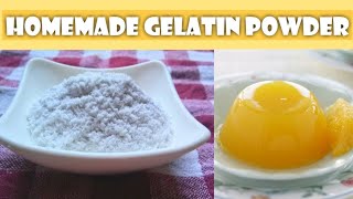 Homemade Gelatin Powder  How to Make Gelatin Powder at Home  AgarAgar Powder Recipe  Amna Kitchen [upl. by Allenrad]