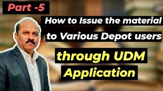 How to Issue the Material to various users through UDM Application part 5 in hindi by Yash Karan [upl. by Hsirk805]