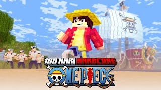 100 Hari di Minecraft Hardcore Jadi Luffy  ONE PIECE [upl. by Anirav531]