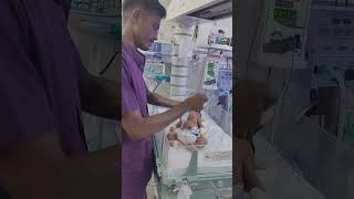 New born baby Physiotherapy with Nebulization [upl. by Nadnarb]