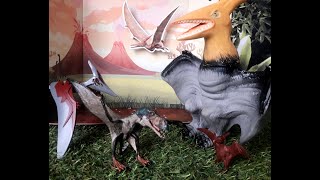 PTERODÁCTILO PTERANODONTE PTEROSSAURO  quot DINOSSAUROS VOADORES quot do Dino Truck Play [upl. by Ecyned]