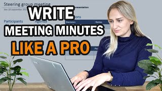 How to write meeting minutes LIKE A PRO With meeting minutes example [upl. by Pierro]