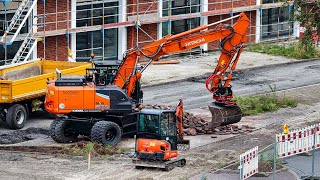 Mobilbagger Hitachi Zaxis 180W  Wheel excavator Hitachi Zaxis 180W [upl. by Lenrow538]