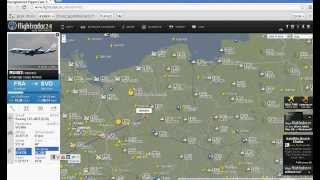 Stronka do podglądania lotów na żywo Flightradar24 [upl. by Merfe]