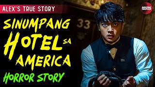 SINUMPANG HOTEL SA AMERICA  TAGALOG HORROR STORY  TRUE STORY [upl. by Kam]