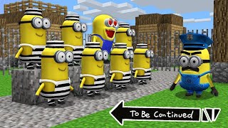 HOW MINIONS ESCAPE FROM PRISON in MINECRAFT INVESTIGATION [upl. by Ahtinak]