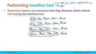 Insertion Sort [upl. by Inaej]