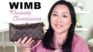 Whats In my Bag featuring Louis Vuitton Pochette Accessoires  March 2023 WIMB [upl. by Bliss]