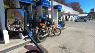 October Dualsport Flatwoods to the Monongahela NF [upl. by Nickolaus]