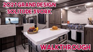 2021 Grand Design Solitude 390RK  Walkthrough [upl. by Lerret]