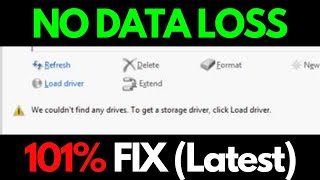 Fix We couldnt find any drives to get a storage driver click Load driver  Windows 781011 [upl. by Castro931]