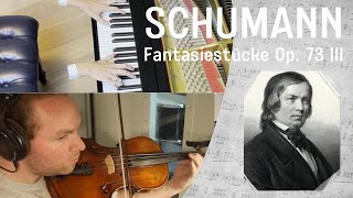 Fantasiestücke Op 73 III Zart Rasch Und Mit Feuer by Schumann Viola and Piano Feat Pianothings [upl. by Nylkoorb]