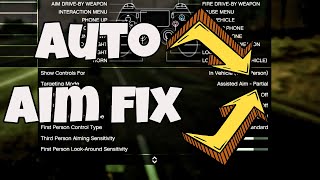 How to FIX  TURN on auto aim assist on GTA 5 Online  2022 [upl. by Aroz]